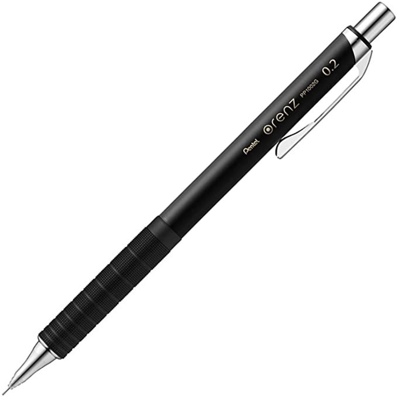 Pentel Orenz Metal Grip Mechanical Pencil 0.2mm (Black)