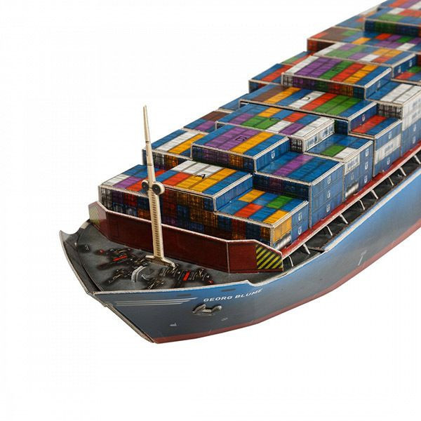 Paper Craft Kit Container Ship Non-scale