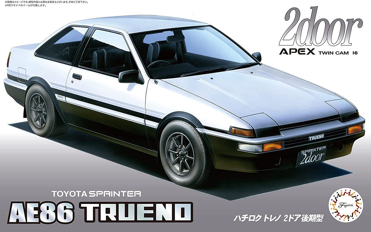 Inch Up 1/24 Toyota Sprinter AE86 Trueno Plastic Model