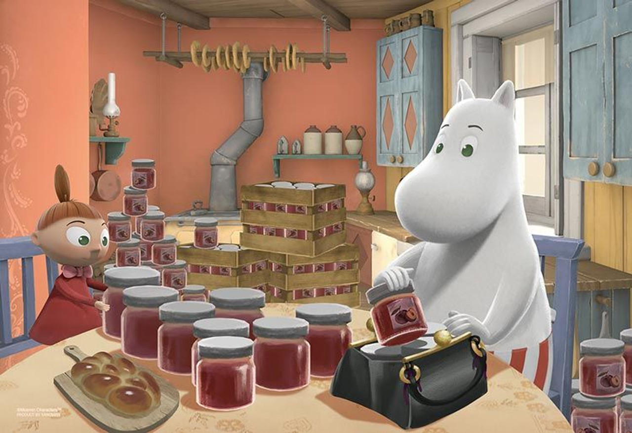 Yanoman 03-926 Jigsaw Puzzle Moomin Mom's Homemade Jam (300 Pieces)