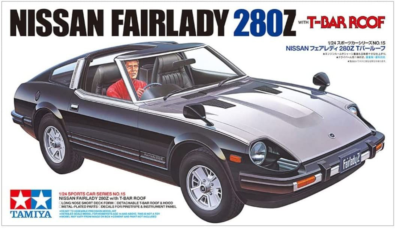 Tamiya Sports Car 1/24 Nissan Fairlady 280Z with T-Bar Roof Plastic Model