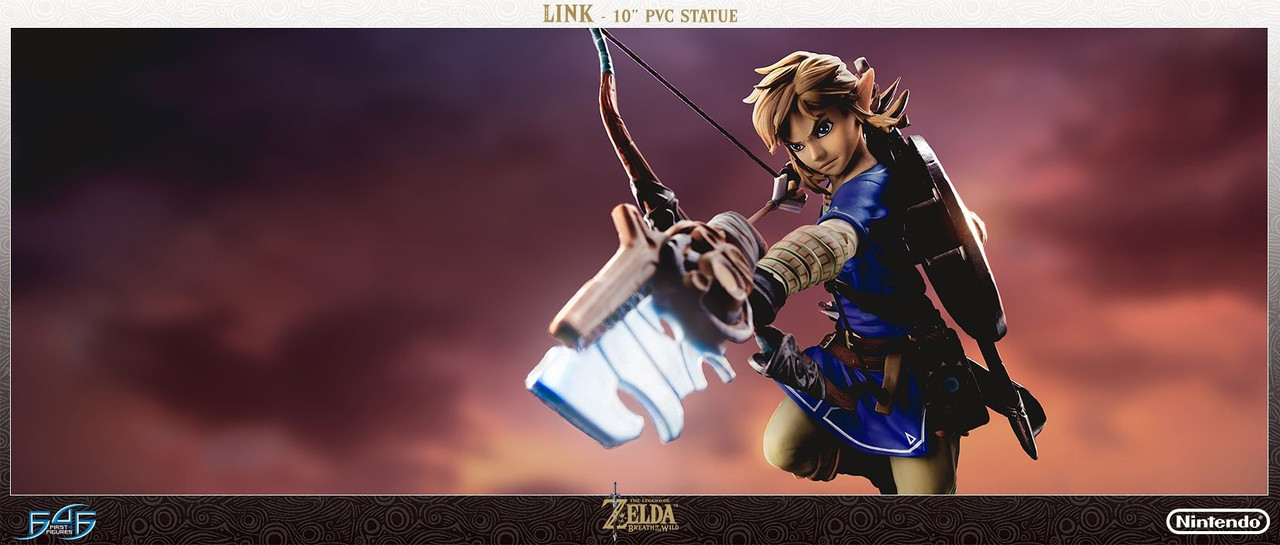 極上 人物 置物 502g (台込) タトサ 東さ7-0204① Link Statue Figure (The Legend of Zelda: Breath of the Wild)