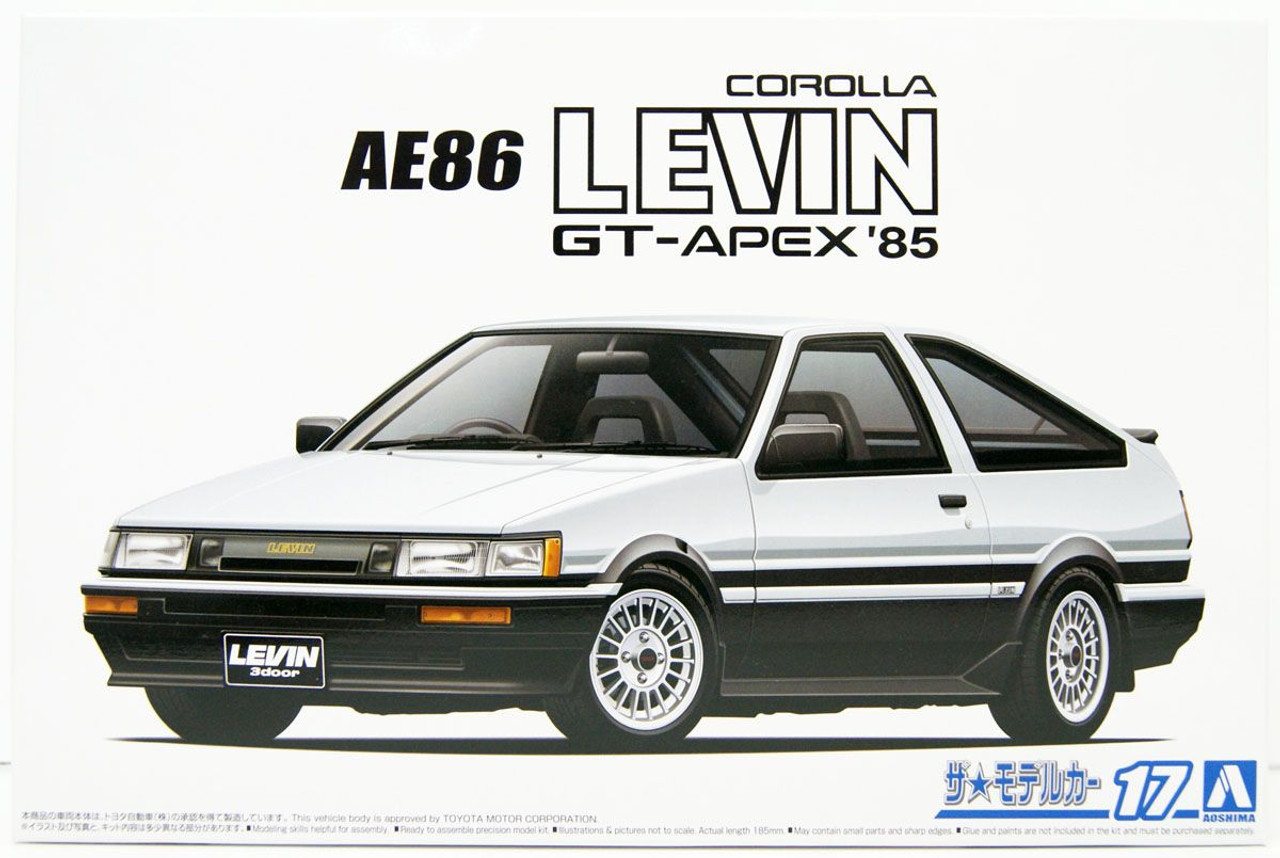 The Model Car 1/24 Toyota AE86 Corolla Levin GT-Apex '85 Plastic Model