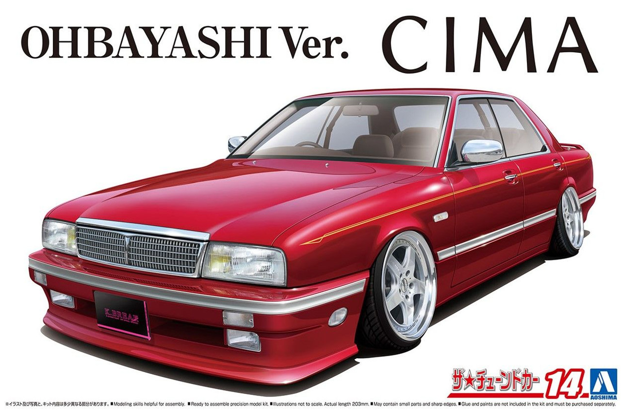 Aoshima The Tuned Car 1/24 Y31 Shima Ohbayashi Ver. '89 (Nissan) Plastic  Model