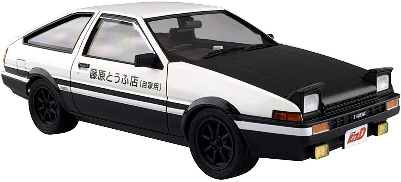 Aoshima Initial D 1/24 Takumi Fujiwara AE86 Trueno (Project D Version)  Plastic Model