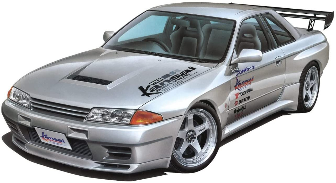 The Tuned Car 1/24 HKS Kansai BNR32 Nissan Skyline GT-R '90 Plastic Model