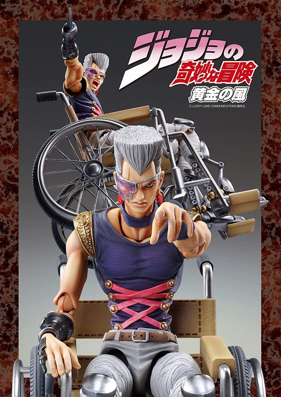 JoJo's Bizarre Adventure Part 3: Chozo Kado Jean Pierre Polnareff Super  Action Statue Figure, Multicolor