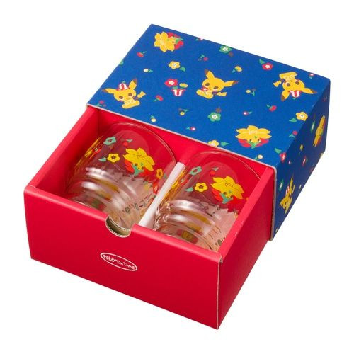 Pokemon Center Original Drinking Glass Set of Two Pokemon Time