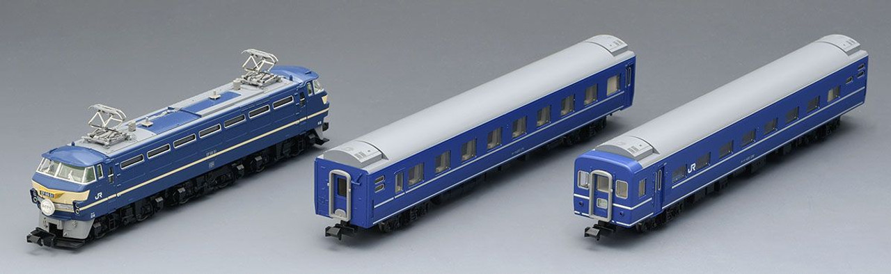 Tomix 98388 JR Type EF66 Blue Train Set 3 Cars Set (N scale)