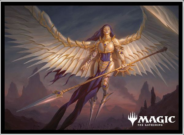 angel card sleeves mtg Fantasy North Ivarra - Daybringer Flesh and Blood (FAB) 50 MTG Standard Card Sleeves