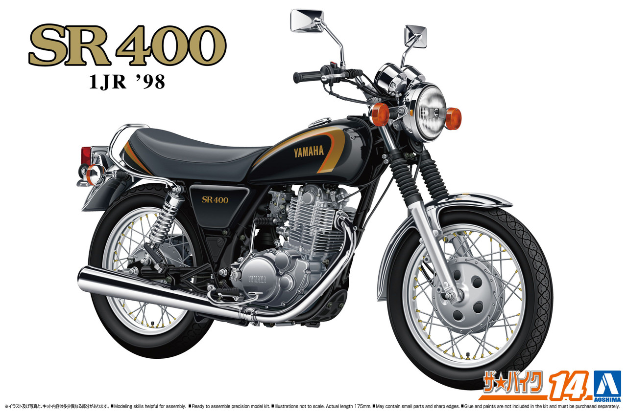 Bike 1/12 YAMAHA 1JR SR400 '98 Plastic Model
