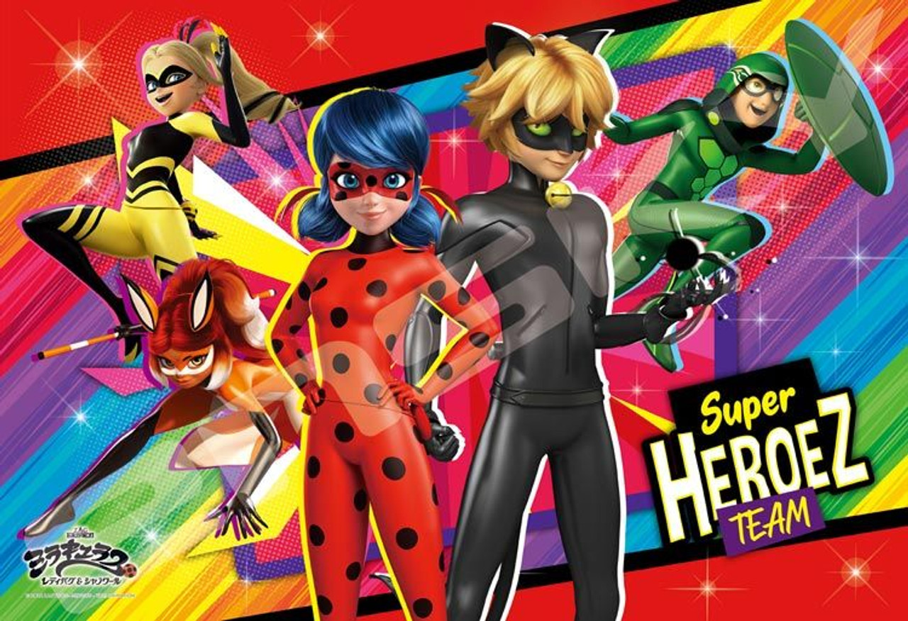 Jigsaw Puzzle Miraculous: Tales Of Ladybug & Cat Noir Super Heroez Team  (108 L-Pieces)