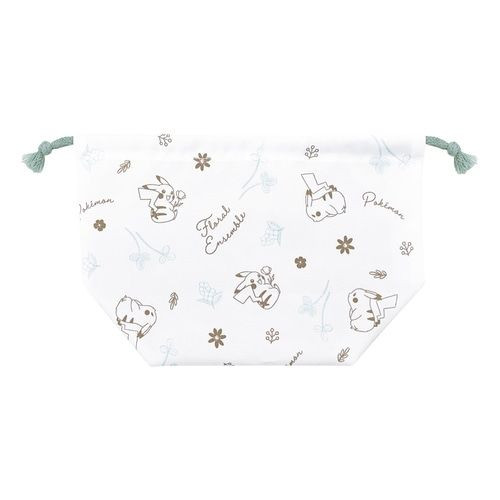Pokemon Center Original Lunch Drawstring Bag Floral Ensemble Pikachu Pokemon Center Original Lunch Drawstring Bag Floral Ensemble Pikachu