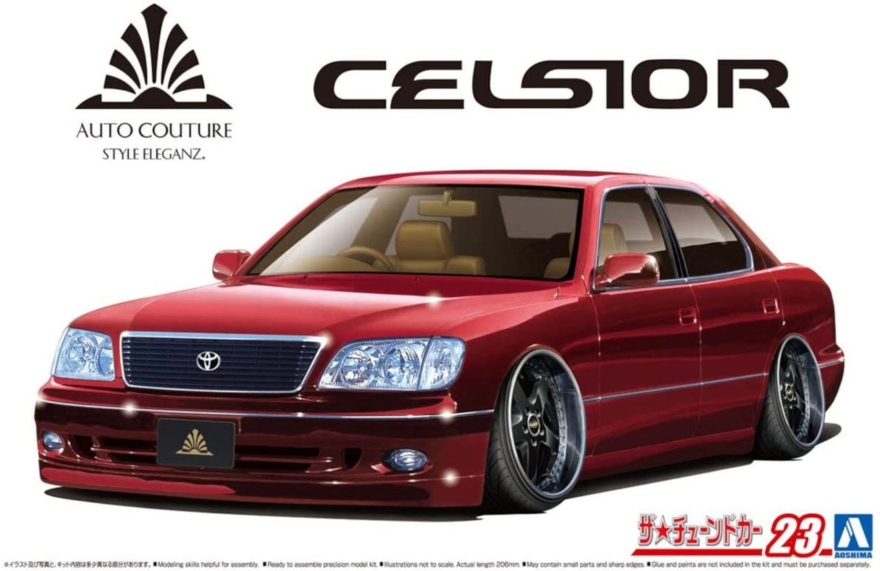 Aoshima The Tuned Car 1/24 Auto Couture UCF21 Celsior `97 (Toyota) Plastic  Model