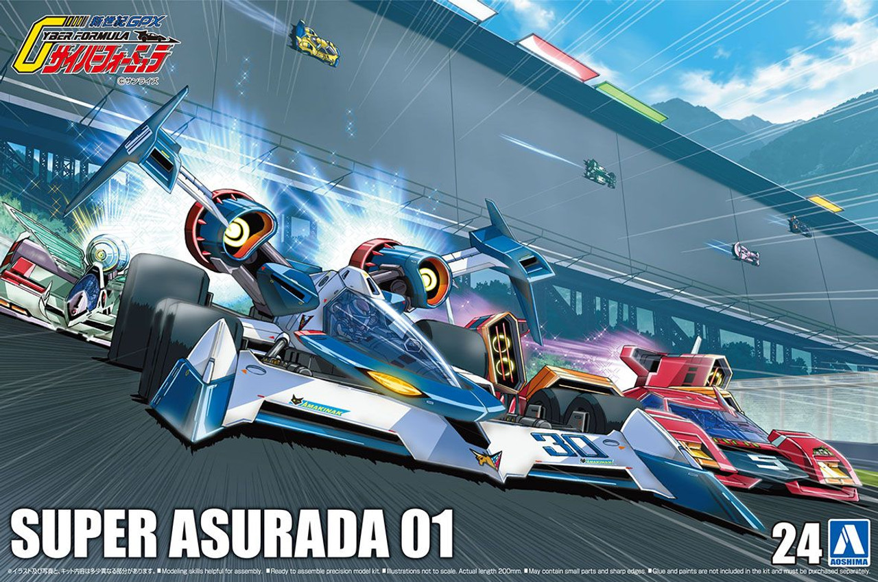 Aoshima Cyber Formula 1/24 Super Asurada 01 Plastic Model