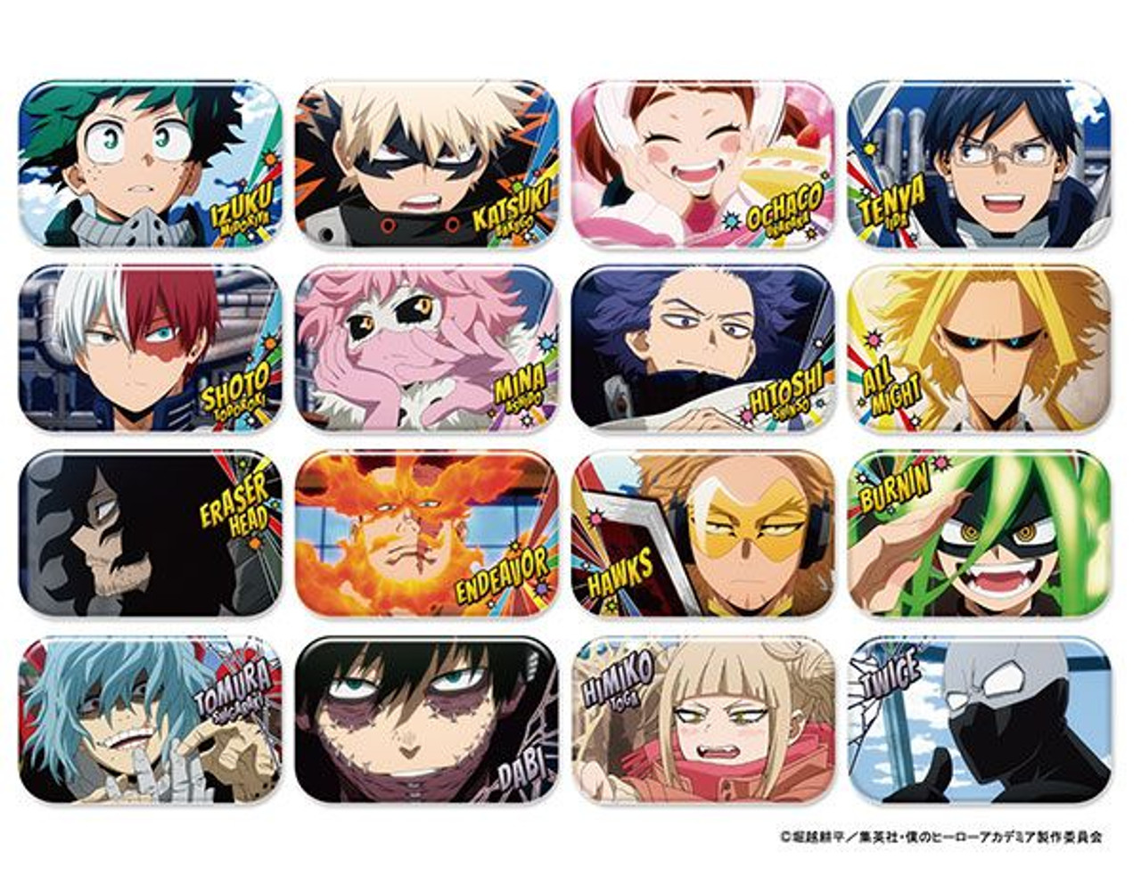 My Hero Academia Marukaku Tin Button Badge Vol.7 16pcs Box