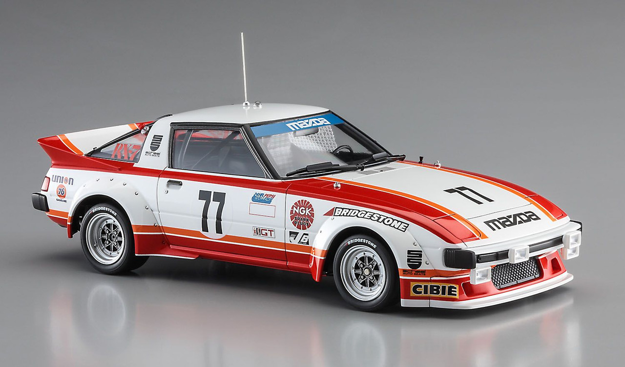 1/24 Mazda Savannah RX-7 (SA22C) 1979 Daytona Car No.77 Plastic Model