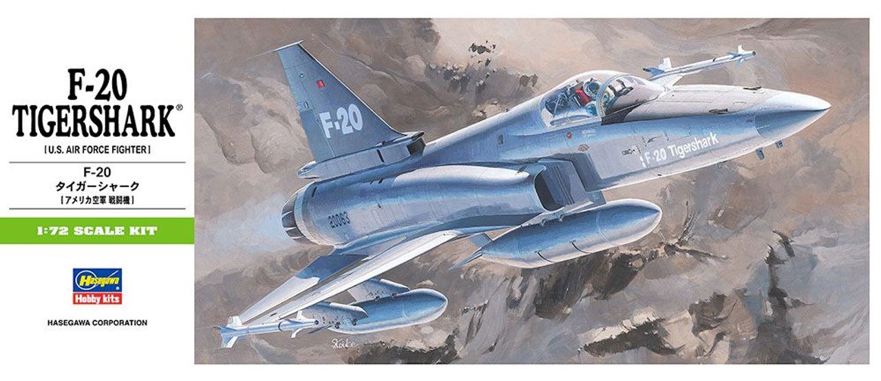 ハセガワ1/72 F-20 TIGERSHARK 他 1/72 F-20 Tiger Shark (U.S. Air Force Fighter) Plastic Model