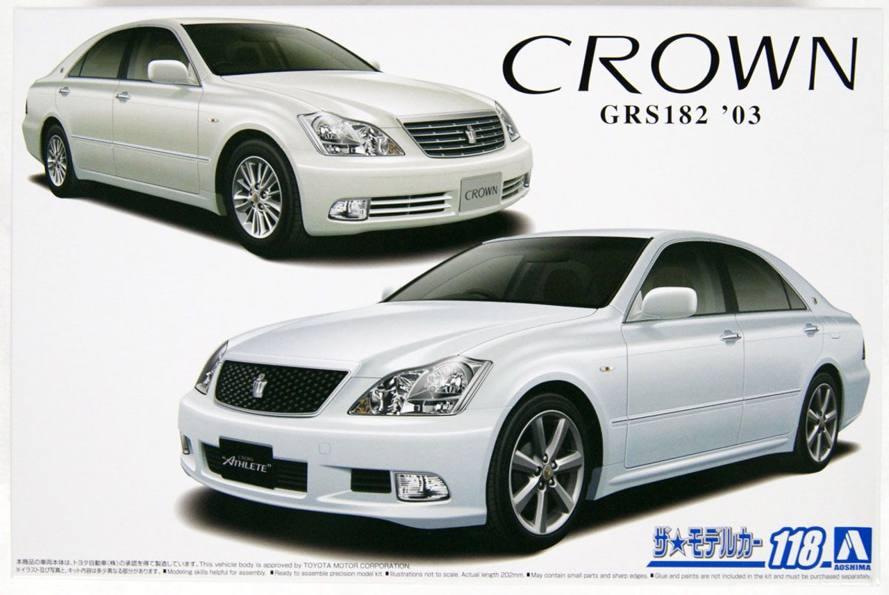 Aoshima The Model Car 1/24 Toyota GRS182 Crown Royal Saloon G/Athlete G '03  Plastic Model