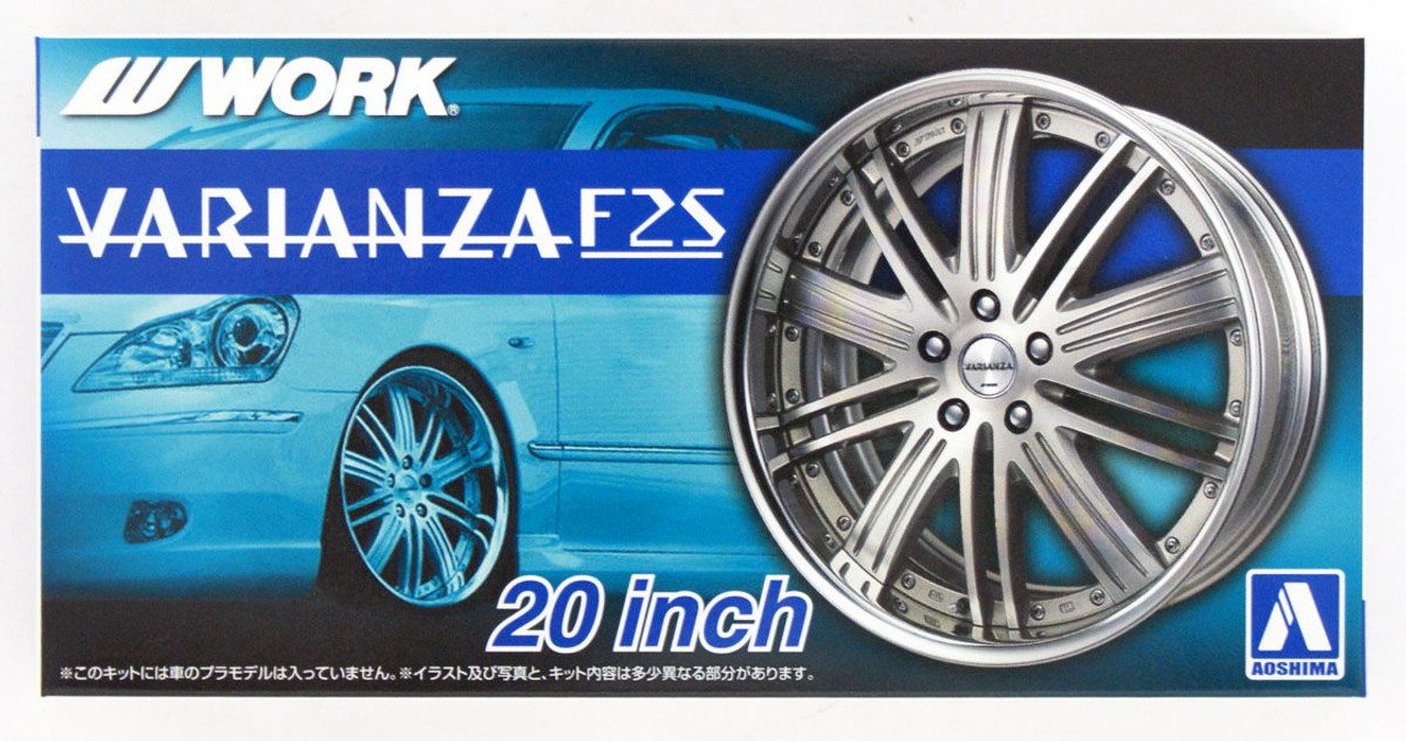 Tuned Parts 1/24 Work Varianza F2S 20inch Tire & Wheel Set