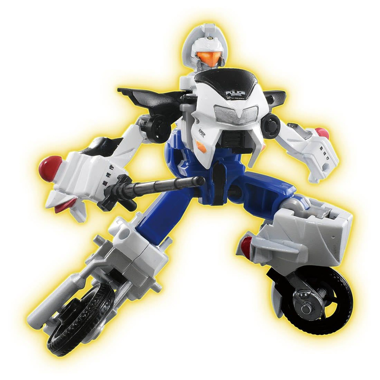 Tomica Job Labor JB06 Police Braver Honda VFR White Motorcycle