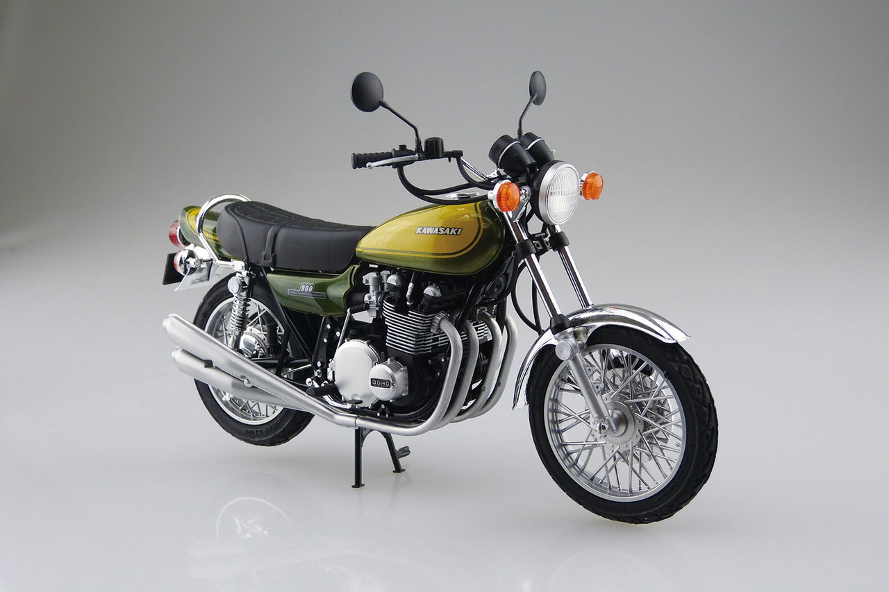 Aoshima The Bike 1/12 Kawasaki Z1 900 SUPER4 '73 w/ Custom Parts Plastic  Model