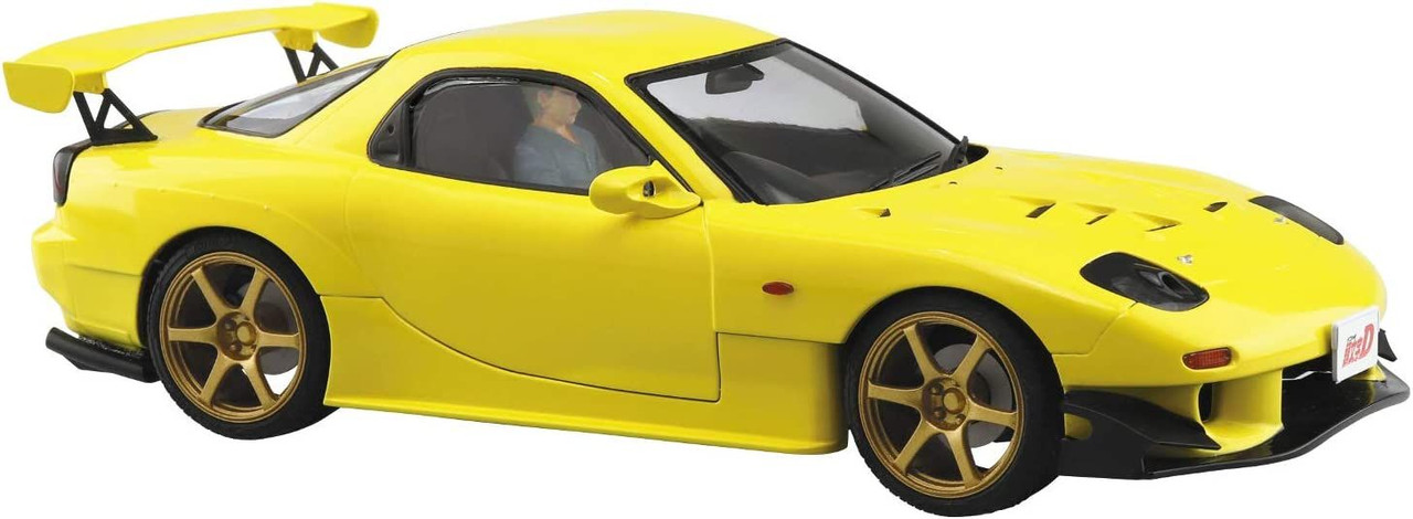 Aoshima Initial D 1/24 Keisuke Takahashi FD3S RX-7 Project D Ver. w/ Driver  Plastic Model