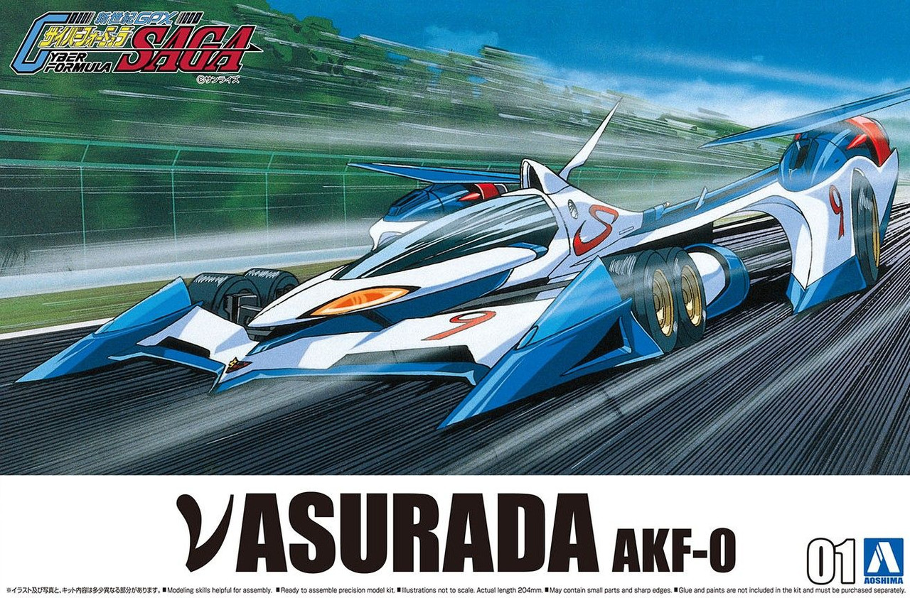 Cyber Formula 1/24 NU ASURADA AKF-0 Plastic Model