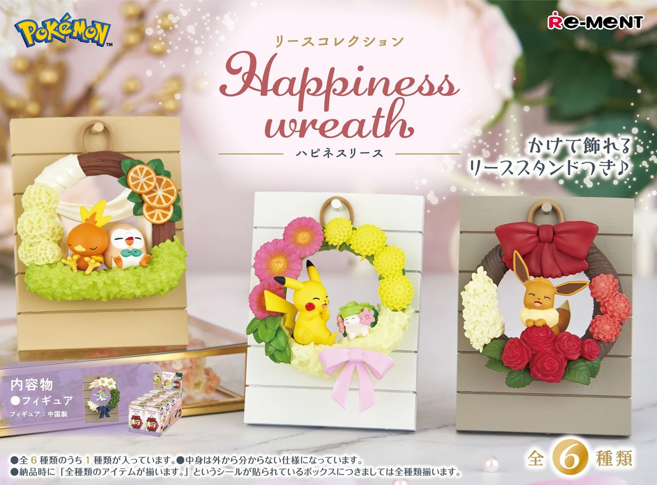 Pokemon Happiness Wreath Collection 6pcs Complete Box