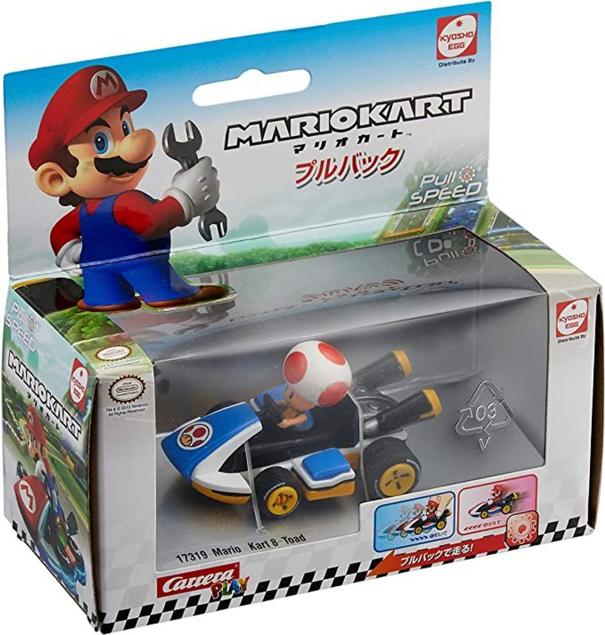 Mario Kart 8 Pullback Toad (BOX PKG)