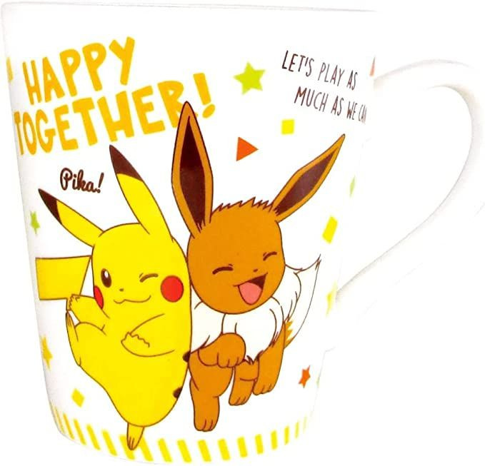 Pokemon Message Mug Pikachu Eevee Happy Together Pokemon Message Mug Pikachu Eevee Happy Together