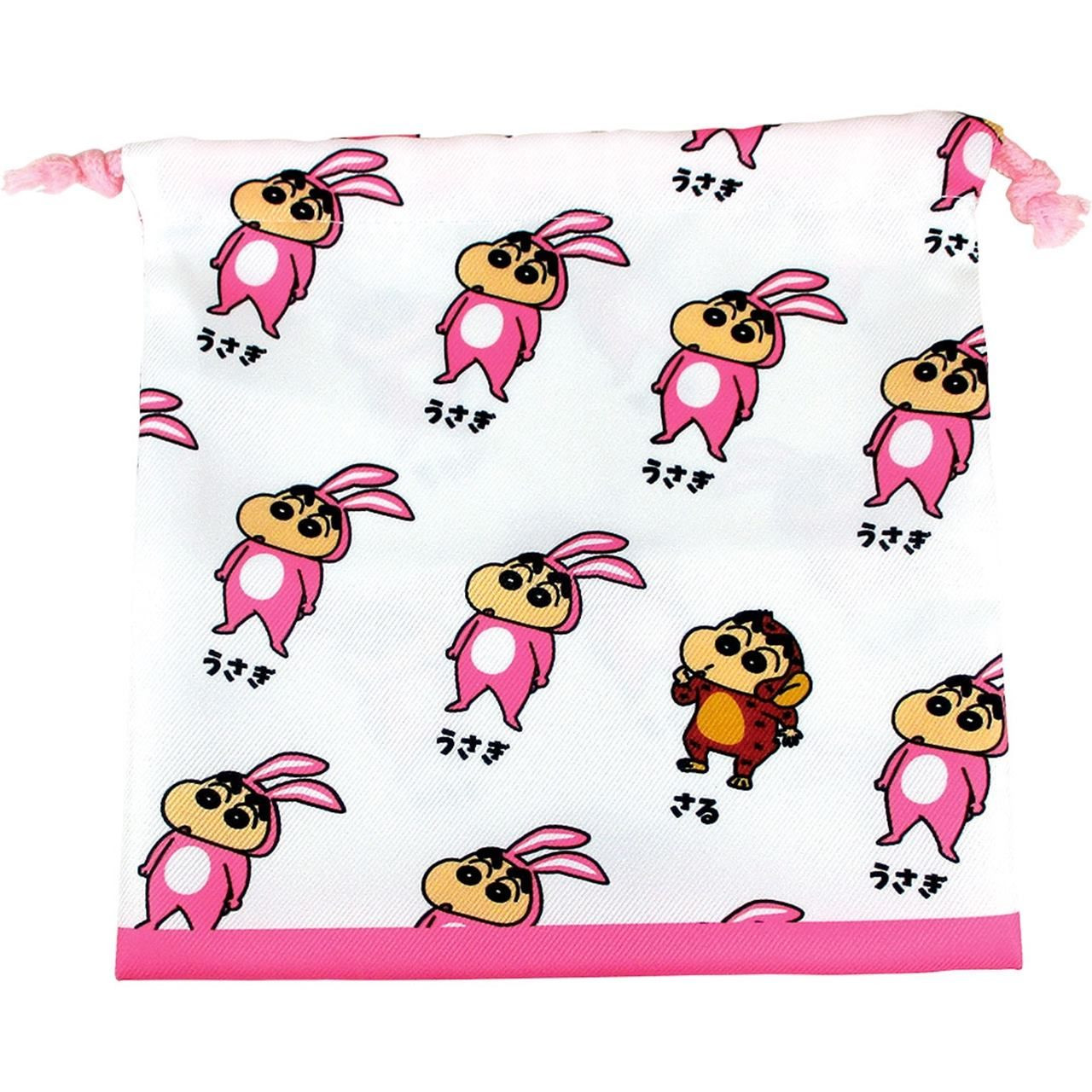 Crayon Shin-chan Flat Drawstring / Rabbit