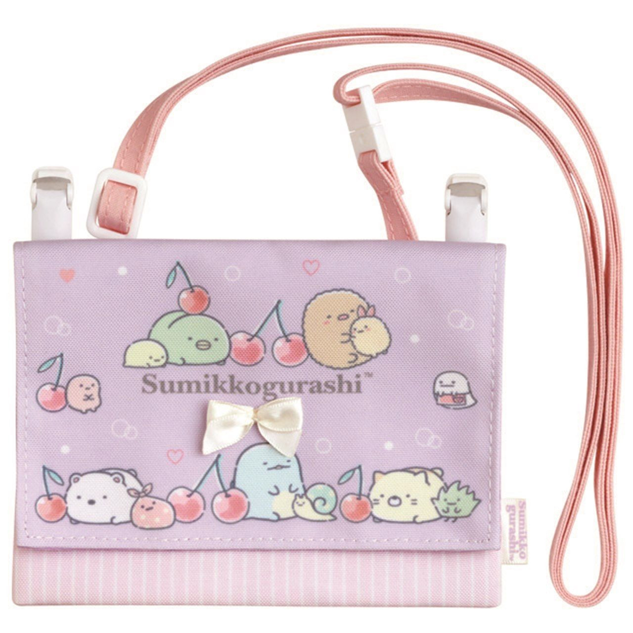 San-X Sumikko Gurashi Mini-Taschenspiegel – Süßes Erdbeer-Design | Handlich & Praktisch | Aus Japan