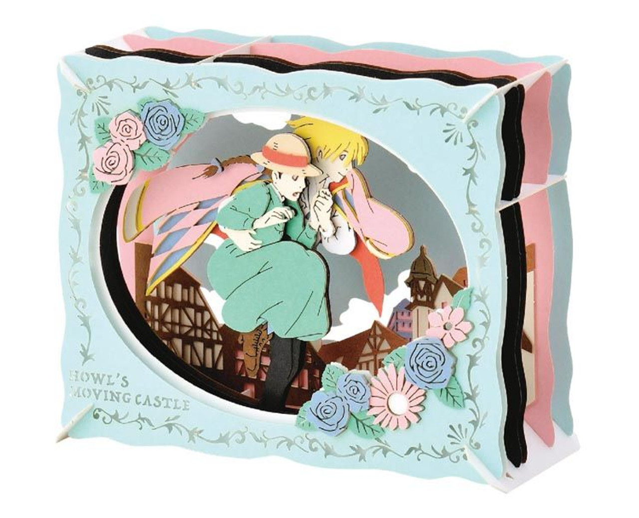 HOWL'S MOVINGCASTLE アクリルアート Howl's Moving Castle Framed Shadow Box Wall Art 12x16 Poster