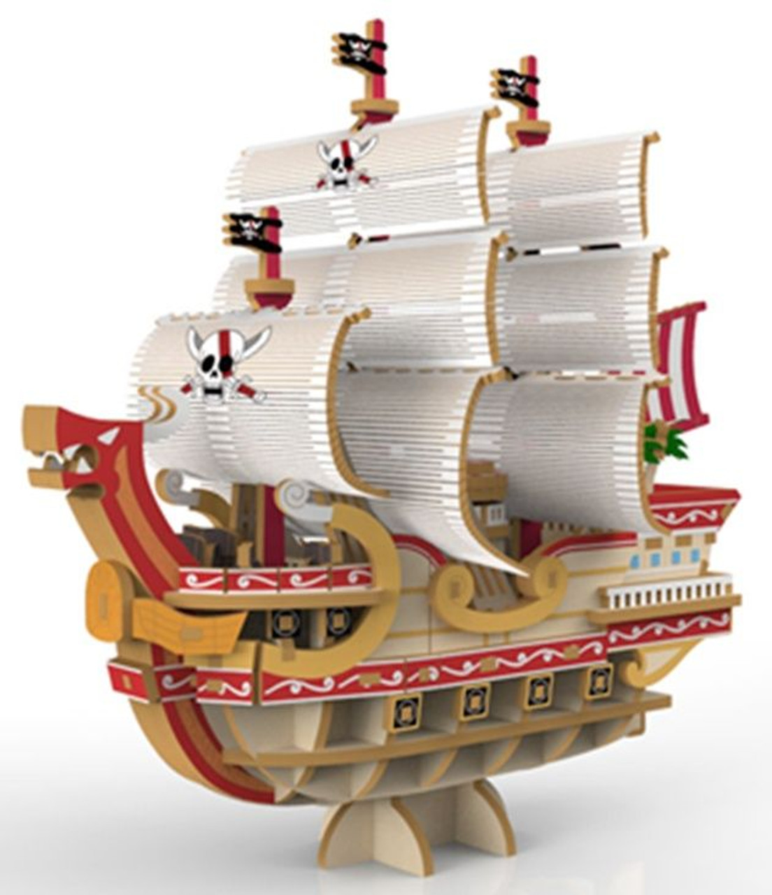 Wooden Art ki-gu-mi One Piece The Red Force