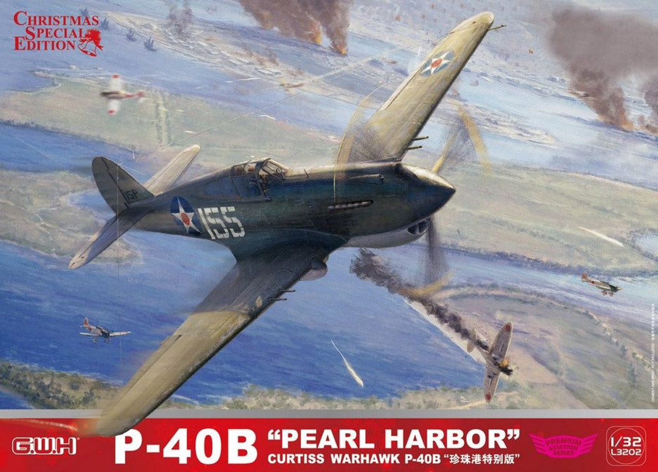 1/32 P-40B Pearl Harbor Curtiss Warhawk Plastic Model