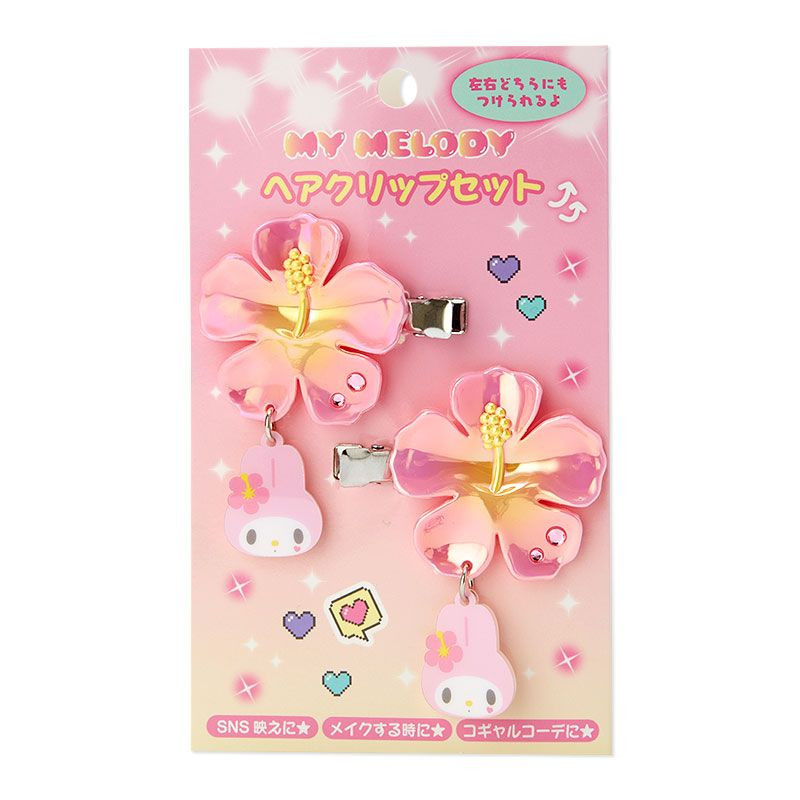 Hair Clip Set My Melody (Tokimeki Heisei Kogal)