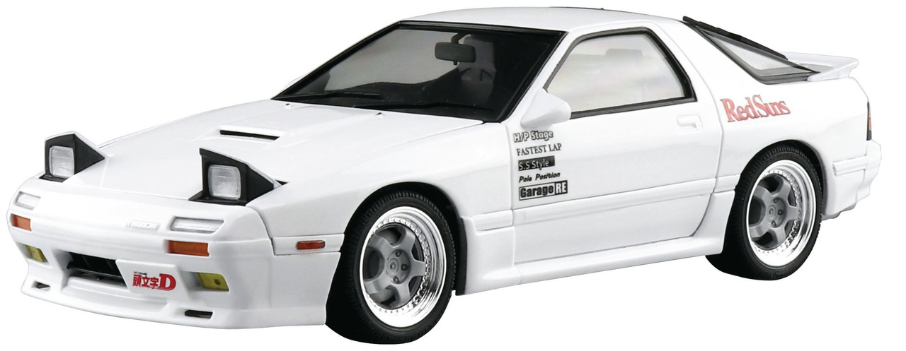 Aoshima Initial D 1/24 Takahashi Ryosuke FC3S RX-7 Comics Vol.5 Akina  Battle Ver. Plastic Model