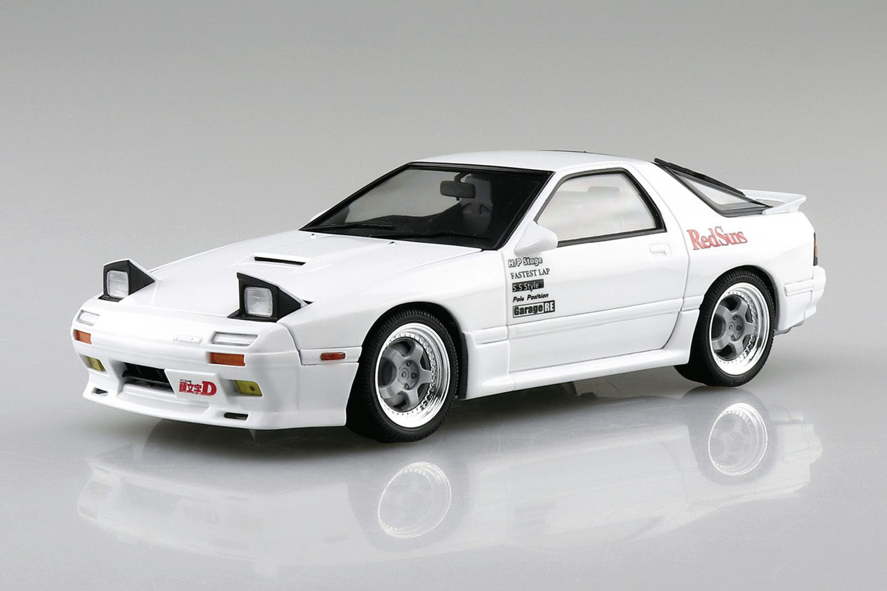 Aoshima Initial D 1/24 Takahashi Ryosuke FC3S RX-7 Comics Vol.5 Akina  Battle Ver. Plastic Model