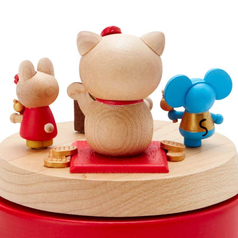 Wooden Music Box Hello Kitty (Lucky Charm)