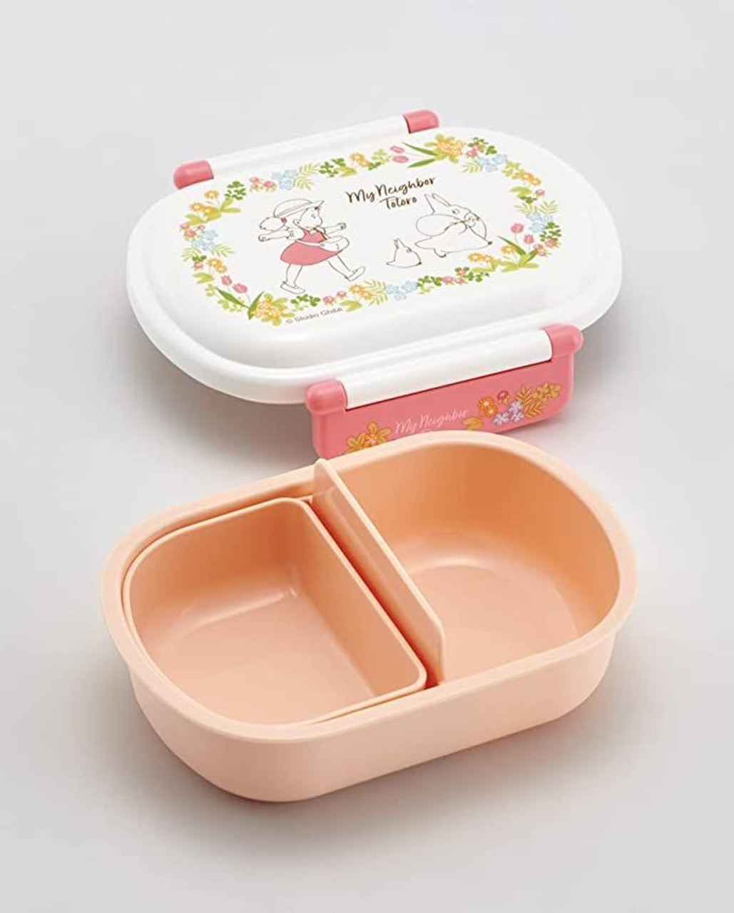 Skater Kuromi 2-Layered Round Bento Lunch Box with Fork