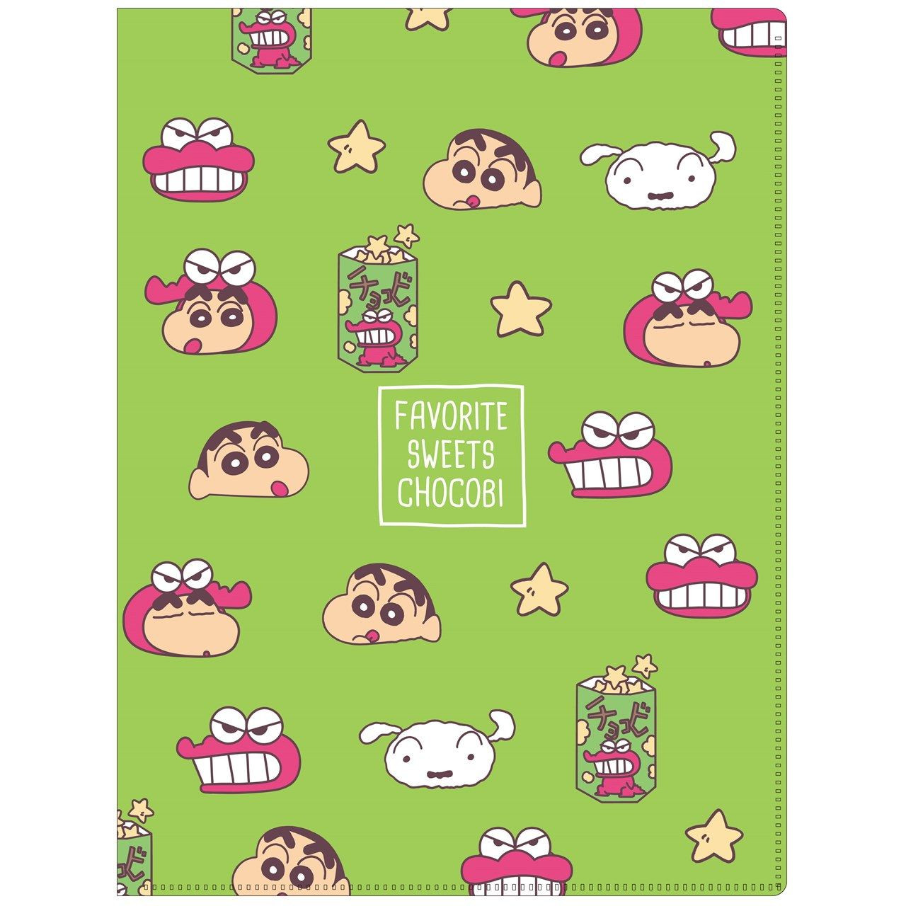 Clear Holder with 6 Pockets Crayon Shin-chan Chocobi