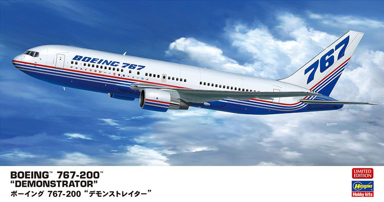 トーイです 1/200 Boeing 767-200 Demonstrator Plastic Model