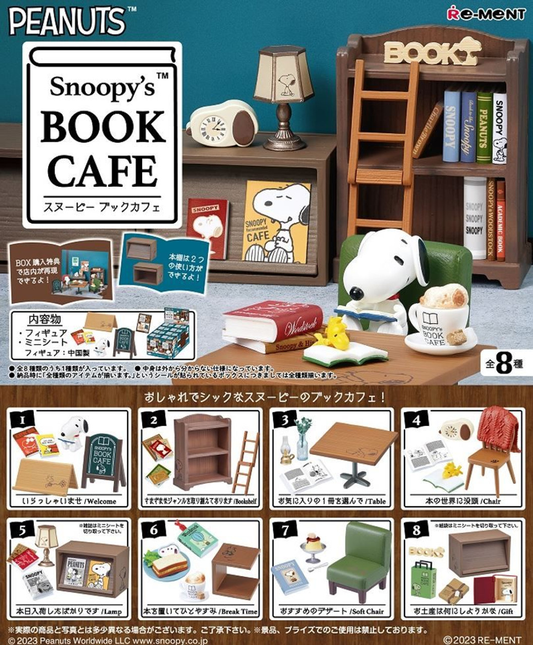 Snoopy's Book Cafe 8 Pcs Complete Box