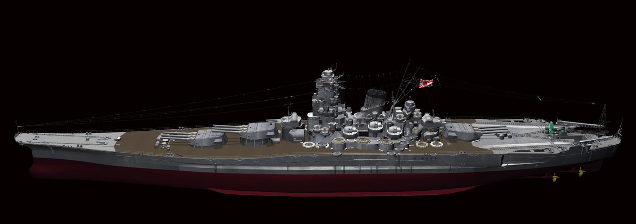 musashiman出品 Full Hull 1/700 IJN Battleship Musashi (1942) Plastic Model