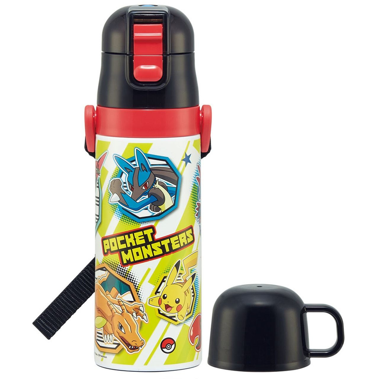 Skater Pokemon New Retro 2 Way Stainless Steel Water Bottle - Plaza Japan