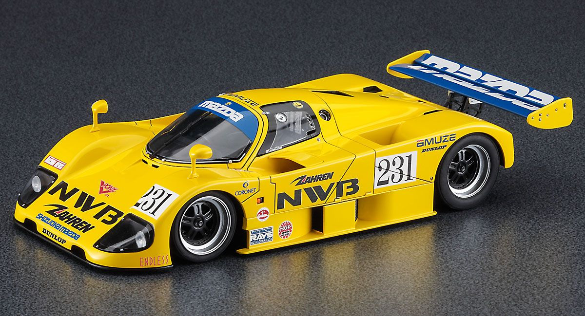1/24 NWB Mazda 767B 1991 JSPC Test Car Plastic Model