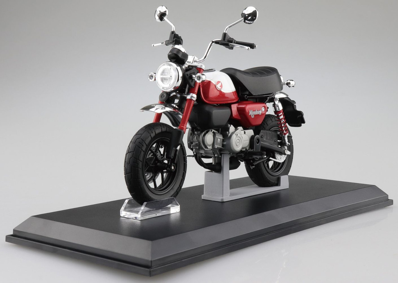 Aoshima SKYNET 1/12 Honda Monkey 125 '22 Pearl Nebula Red Finished Model