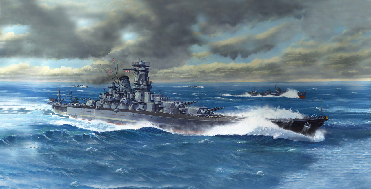 シモヘイ Full Hull 1/700 Japanese Navy Battleship Musashi (1944 / Operation