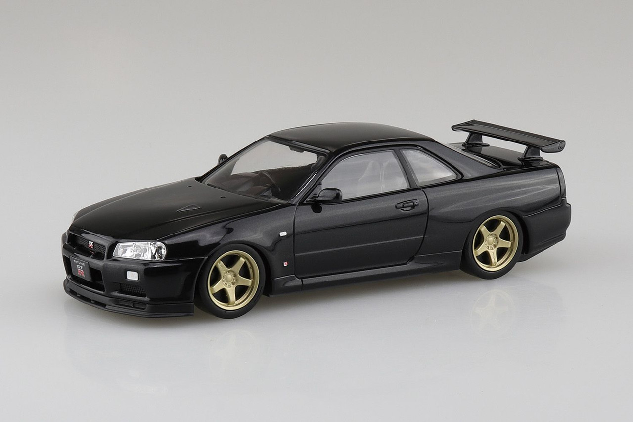 The Snap Kit 1/32 R34 Skyline GT-R Custom Wheel (Black Pearl